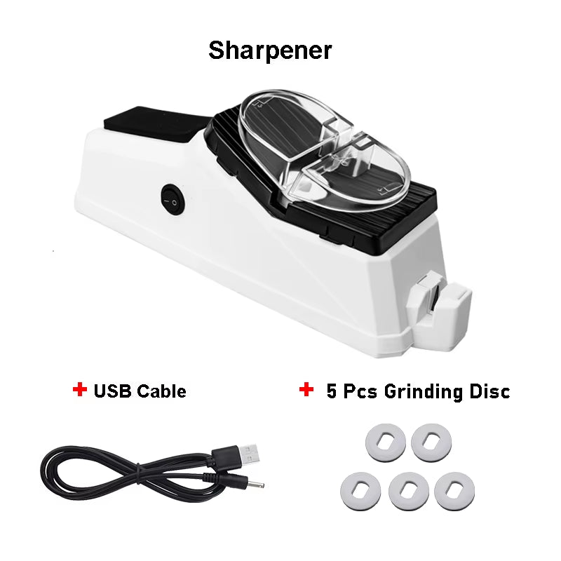 Electric Knife Sharpener Machine Kitchen Knives Scissor Sharpening Machine Grinder Efficient Safe Kitchen Utensils Accessories
