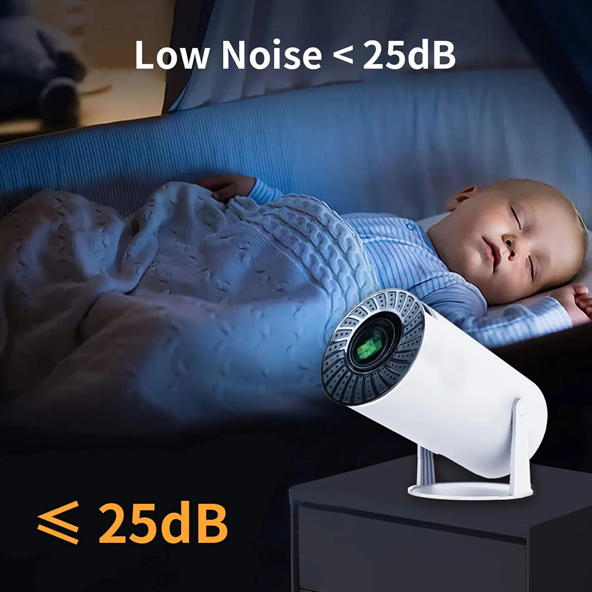 Mini HY300 Projector with Android 12 2GB RAM 16GB ROM WIFI 6, Max 4K, Bluetooth Video Projectors