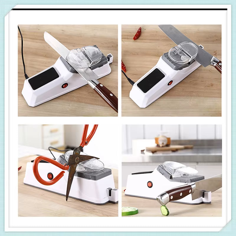 Electric Knife & Scissor Sharpener – Fast, Safe, and Effortless Precision