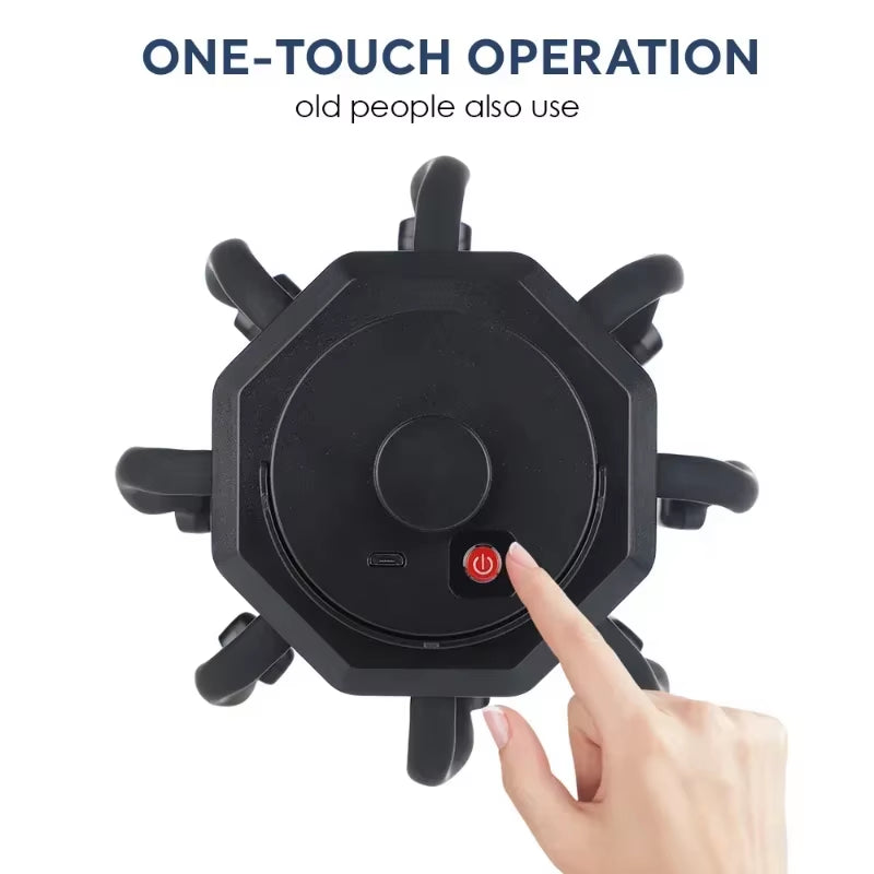 NeuroRelax™ Octopus Head Massager: 20-Contact Electric Scalp Massager with Red Light Therapy